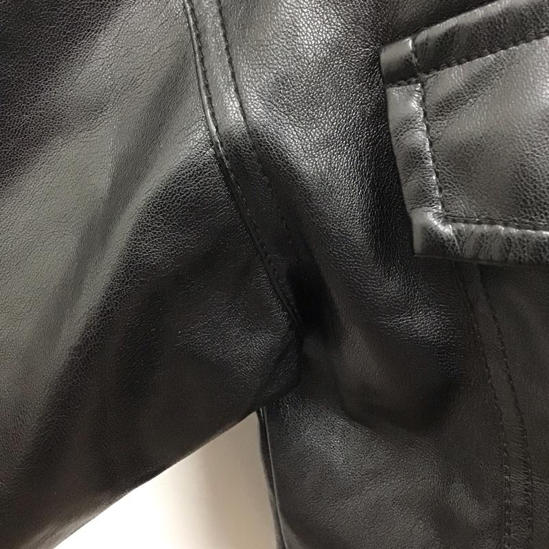 ザラ ZARA ジャケット、上着 ジャケット、ブレザー 2969 275 800 フェイクレザー M 無地 黒 / ブラック / レディース USED 古着 中古 10112630