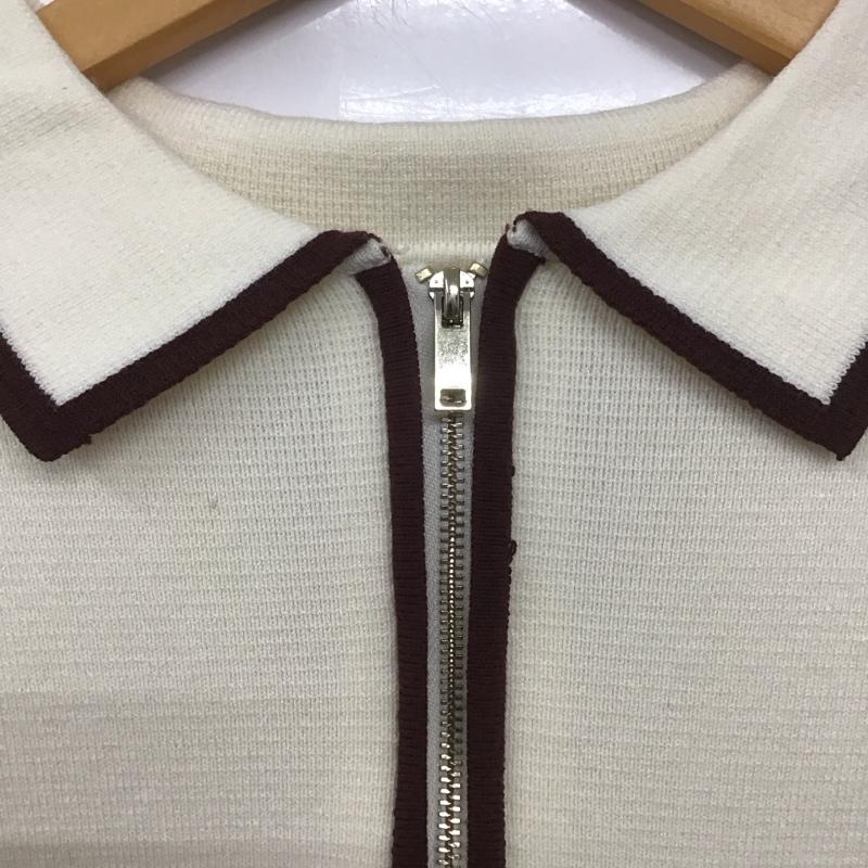 ザラ ZARA ニット、セーター 半袖 S 無地 白 / ホワイト / レディース USED 古着 中古 10139379