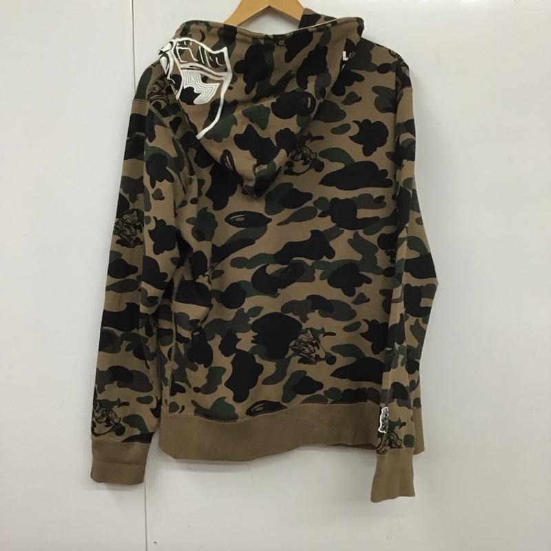 アーサスベイプ URSUS BAPE パーカー 長袖 ジップアップ XL 総柄 マルチカラー / マルチカラー / メンズ USED 古着 中古 10131227