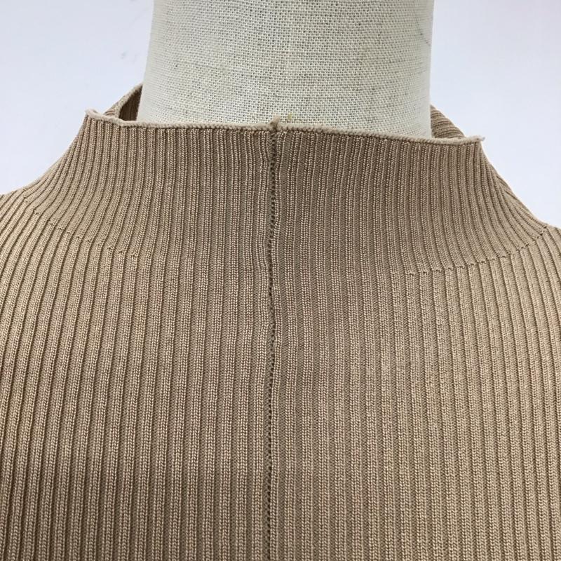 ザラ ZARA ニット、セーター 長袖 6254 109 450 スタンドネック M 無地 ベージュ / ベージュ /  レディース USED 古着 中古 10116668
