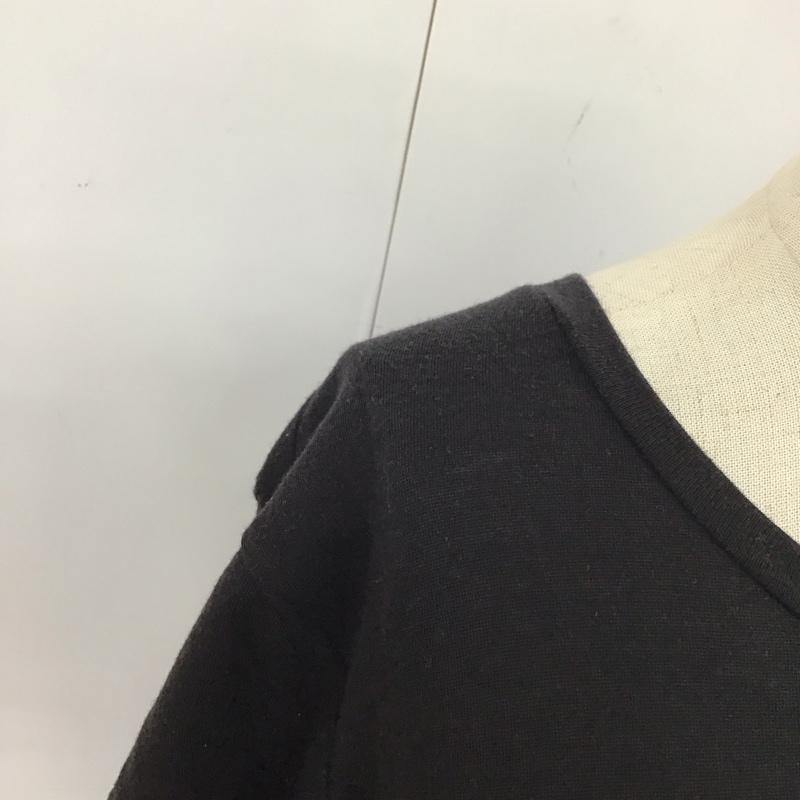 カルバン・クライン Calvin Klein Tシャツ 半袖 半袖カットソー プリントTシャツ クルーネックカットソー L プリント 黒 / ブラック / レディース USED 古着 中古 10115917