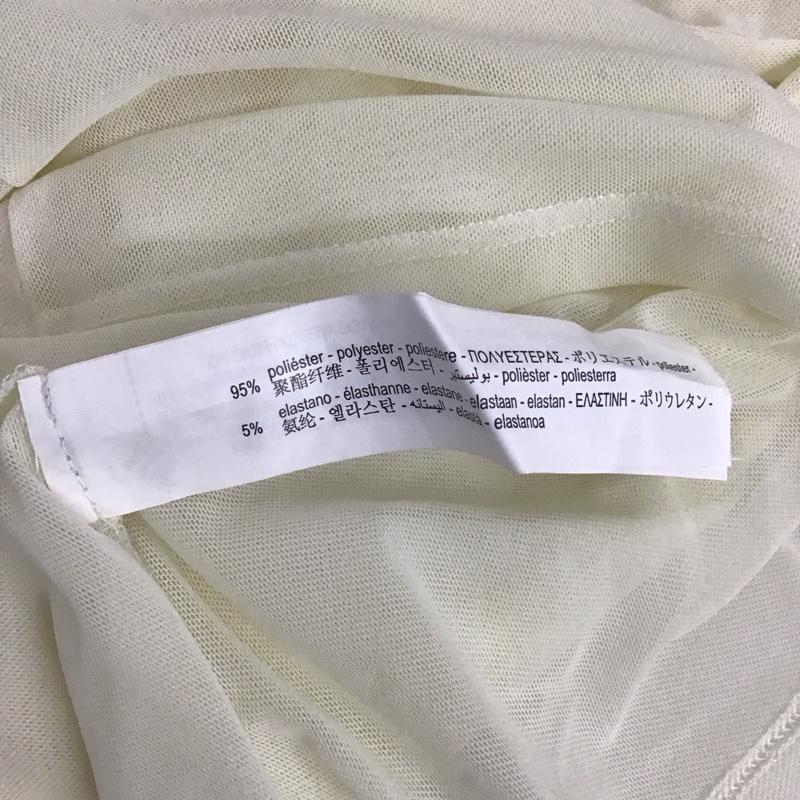 ザラ ZARA カットソー 長袖 5039 316 715 チュールカットソー シアー スタンドネック M 無地 アイボリー / アイボリー / レディース USED 古着 中古 10122873
