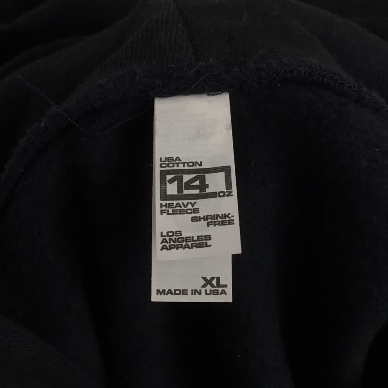 ロサンゼルスアパレル LOS ANGELES APPAREL パーカー 長袖 長袖パーカー プルオーバーパーカー スウェット XL 無地 紺 / ネイビー / メンズ USED 古着 中古 10127519