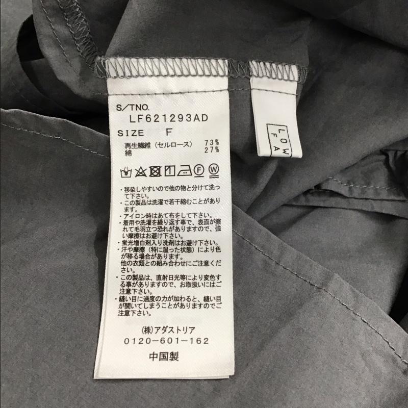 ローリーズファーム LOWRYS FARM シャツ、ブラウス 長袖 FREE 無地 灰 / グレー / レディース USED 古着 中古 10148549