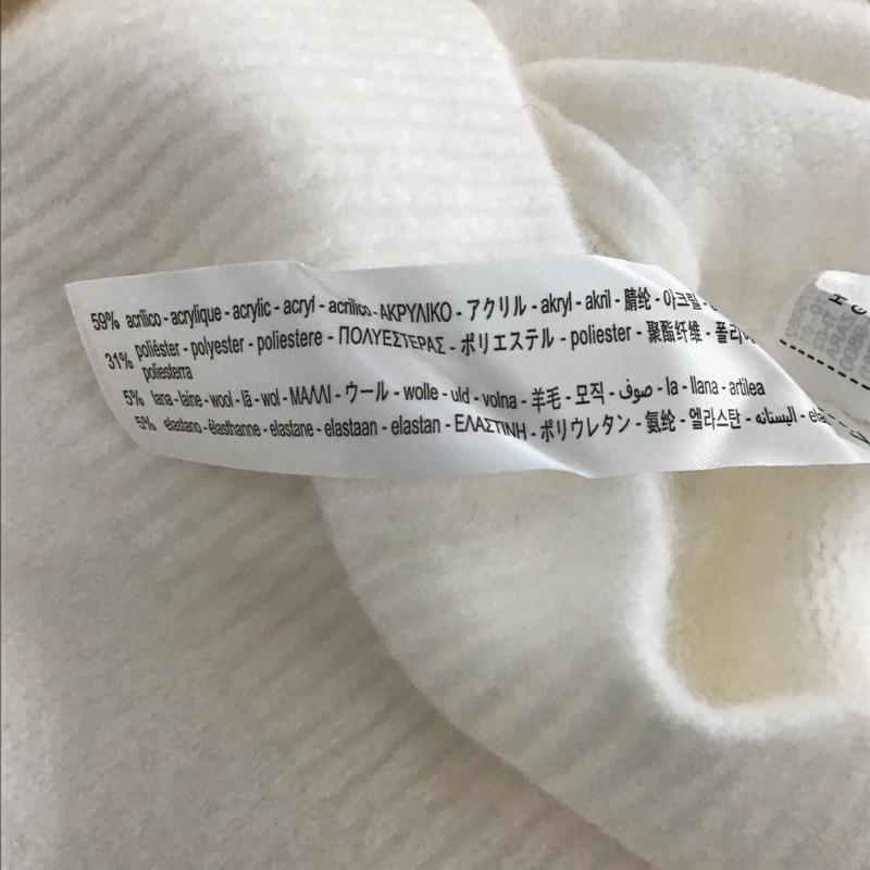ザラ ZARA ニット、セーター 長袖 長袖ニットカットソー ニット セーター クルーネックニット S 無地 白 / ホワイト /  レディース USED 古着 中古 10110446