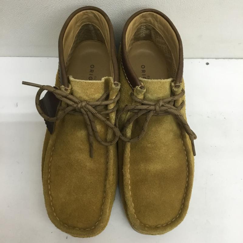 クラークス Clarks ブーツ ショートブーツ WallabeeBT GTX ワラビーブーツ ゴアテックス 25.5cm マスタード / マスタード / メンズ USED 古着 中古 10107274