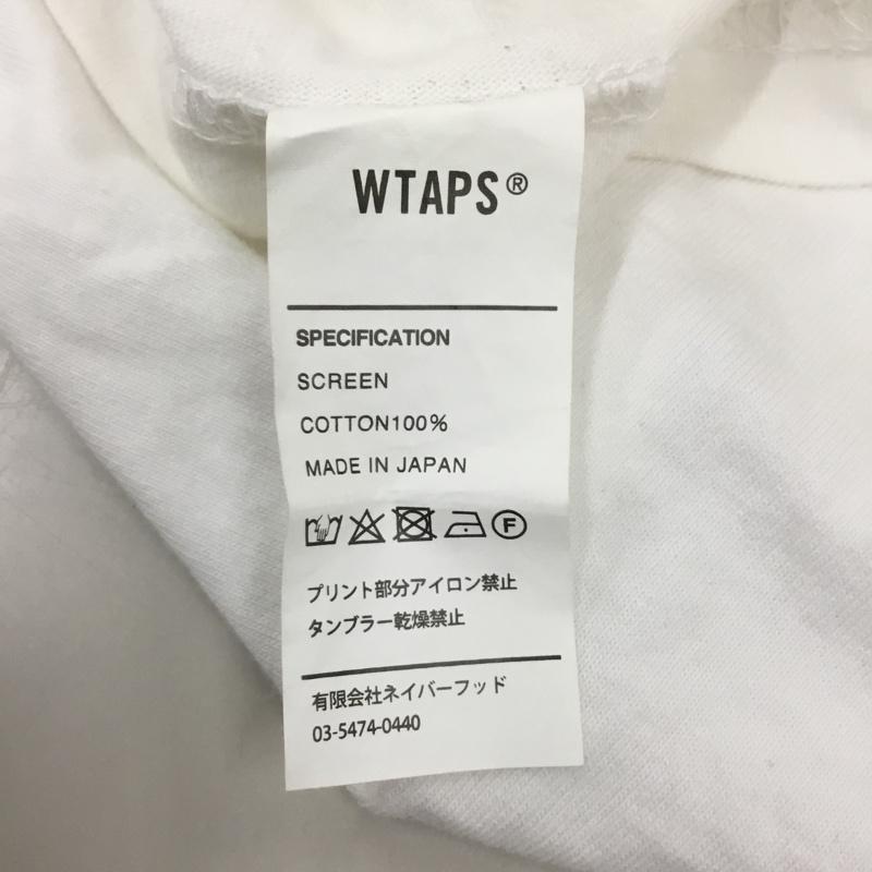 ダブルタップス WTAPS Tシャツ 半袖 半袖カットソー プリントTシャツ クルーネックカットソー 3 ロゴ、文字 白 / ホワイト / メンズ USED 古着 中古 10114847
