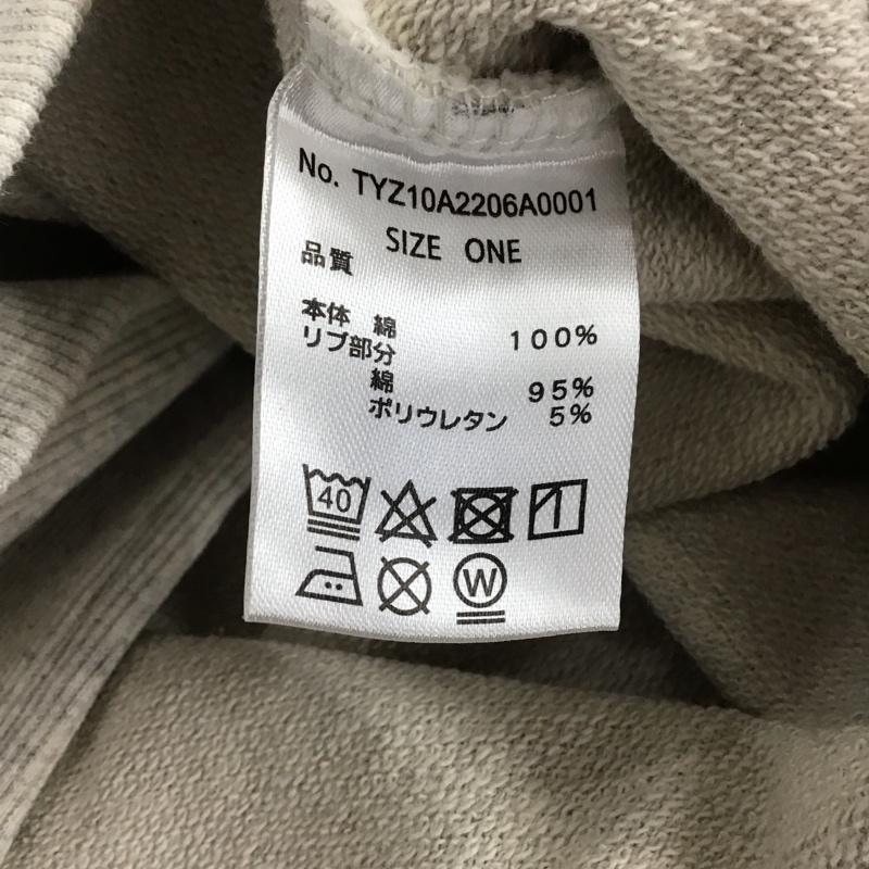 チャオパニックティピー CIAOPANIC TYPY トレーナー 長袖 ONE SIZE ロゴ、文字 X プリント 灰 / グレー / レディース USED 古着 中古 10142895