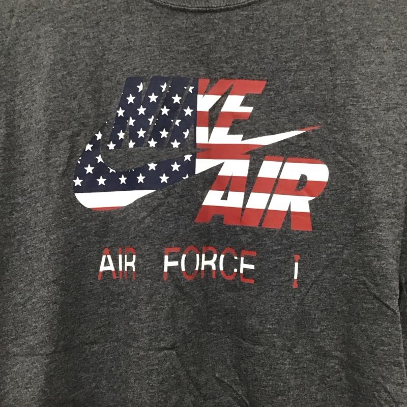 ナイキ NIKE Tシャツ 半袖 503718-071 半袖カットソー プリントTシャツ スポーツウェア L ロゴ、文字 灰 / グレー / メンズ USED 古着 中古 10138140