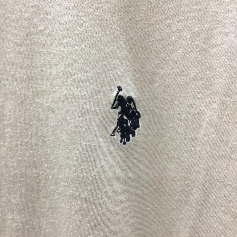 ユーエスポロアッスン U.S.POLO ASSN. Tシャツ 半袖 半袖カットソー プリントTシャツ クルーネックカットソー FREE ロゴ、文字 ベージュ / ベージュ / レディース USED 古着 中古 10113327