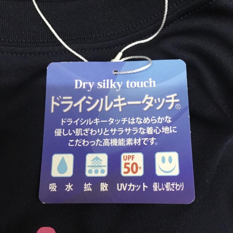 アンドロ andro Tシャツ 半袖 卓球ウェア スポーツウェア タグ付き M ロゴ、文字 紺 / ネイビー / X 桃 / ピンク / レディース USED 古着 中古 10135668