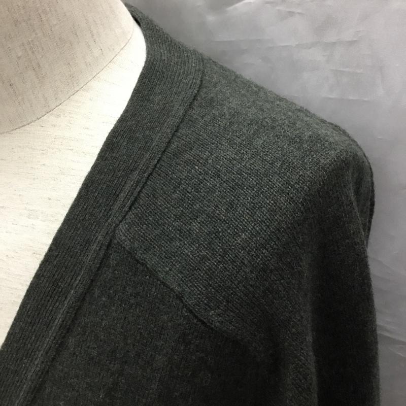 エルエルビーン L.L.Bean カーディガン 長袖 長袖ニットカーディガン リブニットカーディガン 前ボタン XL 無地 カーキ / カーキ / メンズ USED 古着 中古 10121788