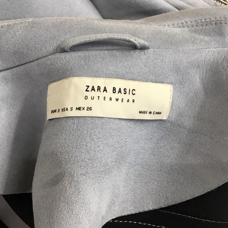 ザラ ZARA ジャケット、上着 ジャンパー、ブルゾン ジップアップジャケット ライダースジャケット アウター S 無地 灰 / グレー / レディース USED 古着 中古 10118596