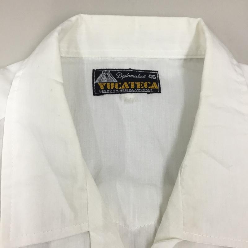 古着 USED シャツ、ブラウス 長袖 長袖シャツ カラーシャツ ポケットシャツ 長袖カットソー 古着 刺繍 白 / ホワイト / メンズ USED 古着 中古 10122934