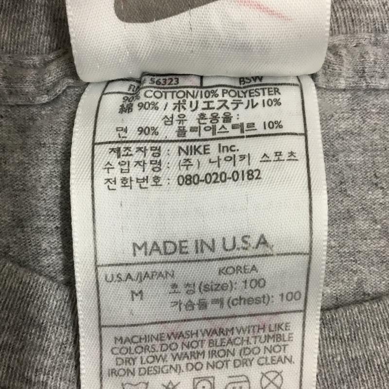 ナイキ NIKE Tシャツ 半袖 半袖カットソー プリントTシャツ クルーネックカットソー 90s M プリント 灰 / グレー / メンズ USED 古着 中古 10116842