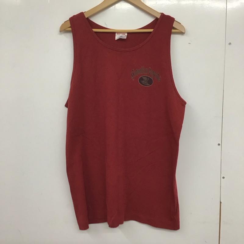 古着 USED タンクトップ タンクトップ sof tee L 無地 赤 / レッド / メンズ USED 古着 中古 10134516