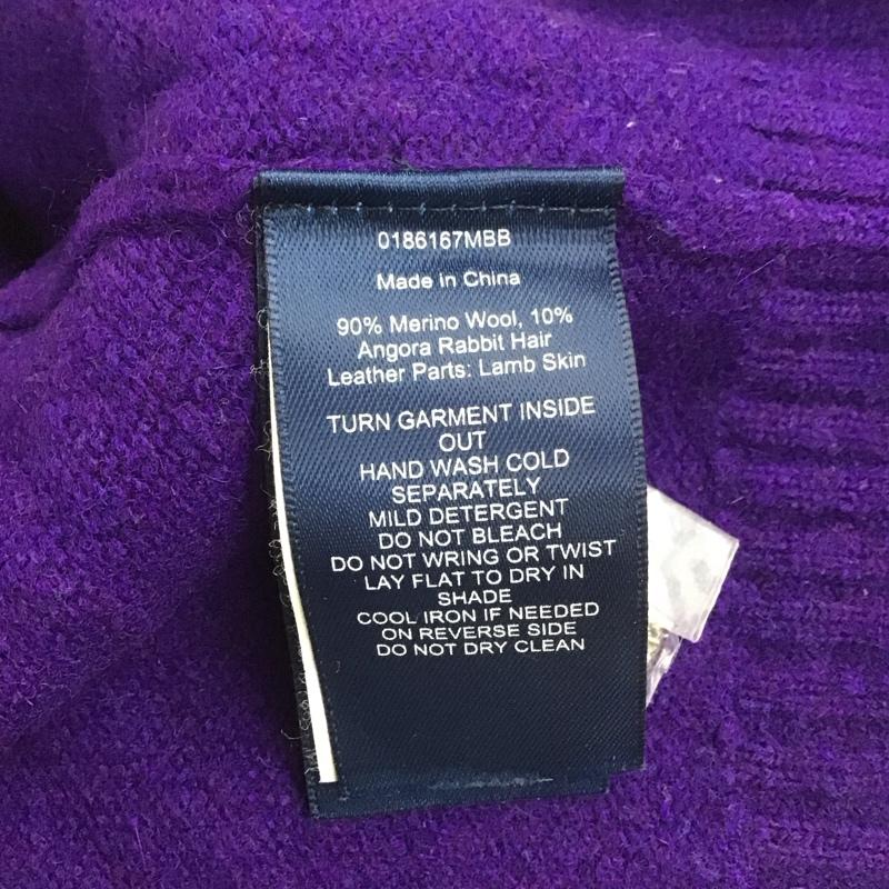 ポロバイラルフローレン Polo by RALPH LAUREN ニット、セーター 長袖 L 無地 紫 / パープル / メンズ USED 古着 中古 10108092