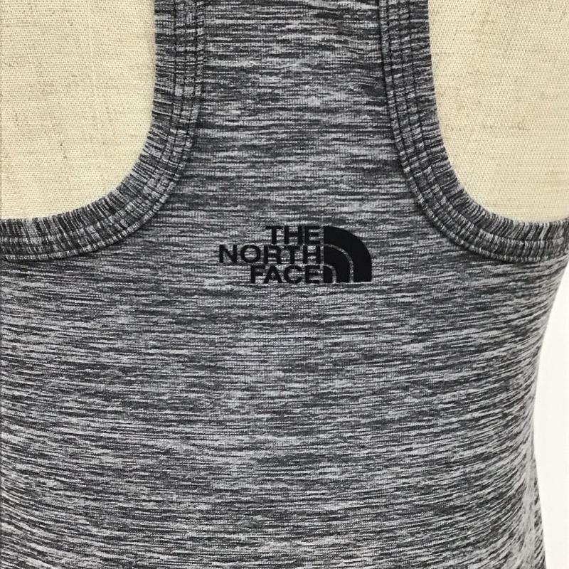 ザノースフェイス THE NORTH FACE タンクトップ タンクトップ NF00CDT8 レーサーバック S ロゴ、文字 灰 / グレー / レディース USED 古着 中古 10109020