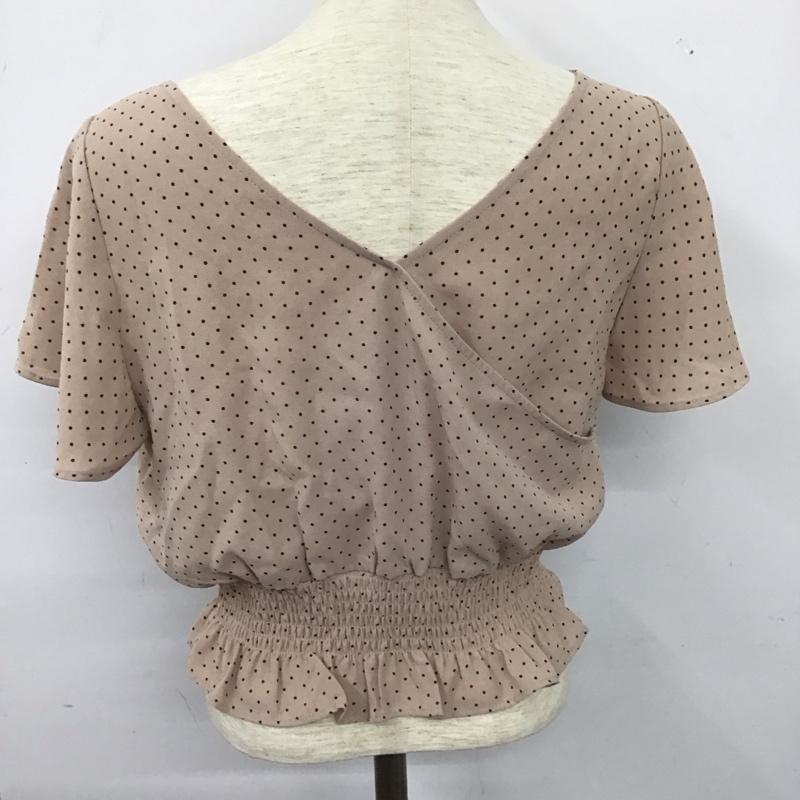 マジェスティックレゴン MAJESTIC LEGON シャツ、ブラウス 半袖 半袖シャツ ノーカラーシャツ 前ボタン Vネック S ドット マルチカラー / マルチカラー / レディース USED 古着 中古 10127451