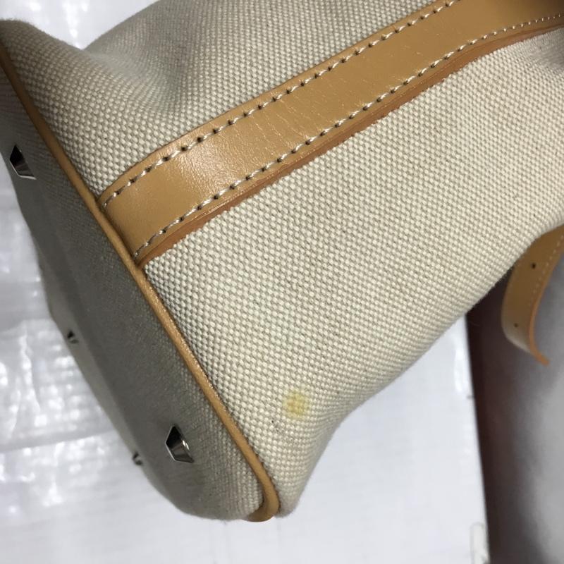 クレージュ courreges ハンドバッグ ハンドバッグ ロゴ、文字 ベージュ / ベージュ / レディース USED 古着 中古 10113526