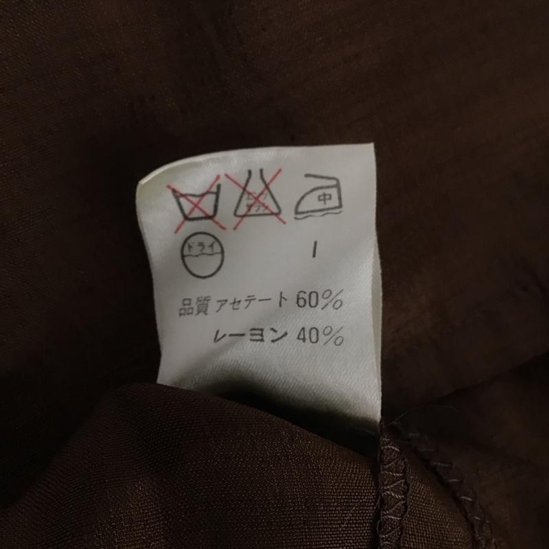 ポールスミス Paul Smith シャツ、ブラウス 半袖 ノースリーブ 無地 茶 / ブラウン / レディース USED 古着 中古 10146132