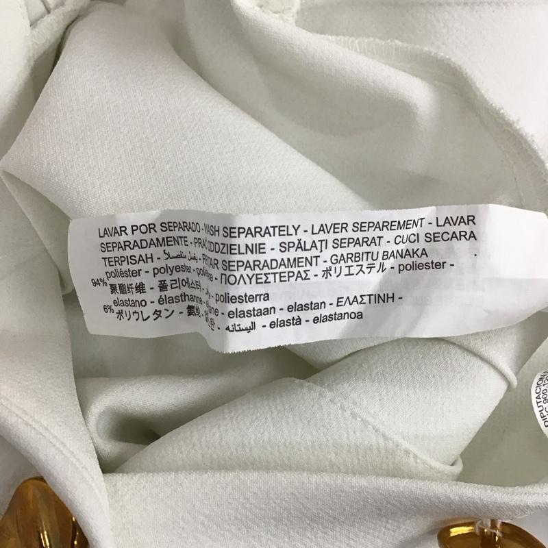 ザラ ZARA ワンピース・ドレス・オールインワン ワンピース・ドレス・オールインワン ノースリーブオールインワン ショートパンツ S 無地 白 / ホワイト / レディース USED 古着 中古 10118609