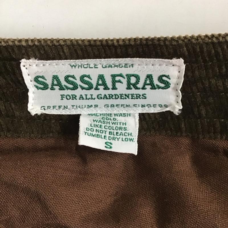ササフラス SASSAFRAS パンツ デニム、ジーンズ コーデュロイパンツ ワイドパンツ ストレートパンツ カジュアルパンツ S 無地 茶 / ブラウン /  メンズ USED 古着 中古 10124843