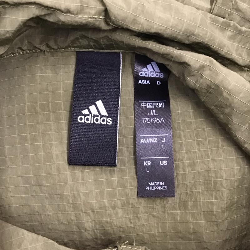 アディダス adidas ジャケット、上着 ジャンパー、ブルゾン hd0067 ライフスタイル アウターウェア プリザーブ ユーティリティ ウーブンジャケット L 無地 カーキ / カーキ / メンズ USED 古着 中古 10122054