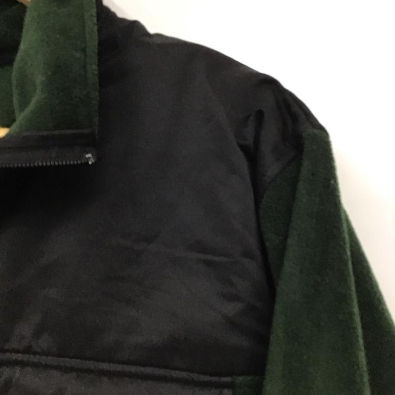 ザラ ZARA トレーナー 長袖 長袖スウェット フリースジャケット プルオーバー スタンドカラー S 無地 緑 / グリーン / メンズ USED 古着 中古 10130635