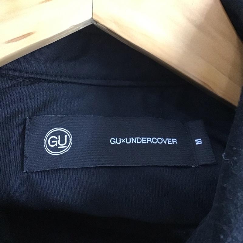ジーユー GU ジャケット、上着 ジャケット、ブレザー 331-338422 長袖コートジャケット カラーシャツジャケット アウター M ロゴ、文字 黒 / ブラック / メンズ USED 古着 中古 10139709