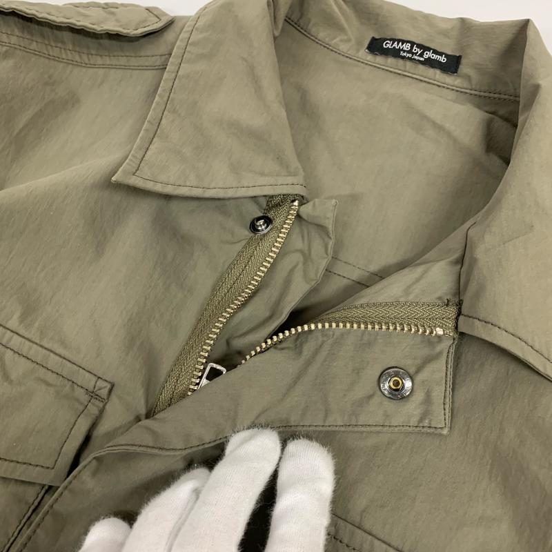 グラムバイグラム GLAMB by glamb シャツ、ブラウス 長袖 1 無地 緑 / グリーン / メンズ USED 古着 中古 10015154