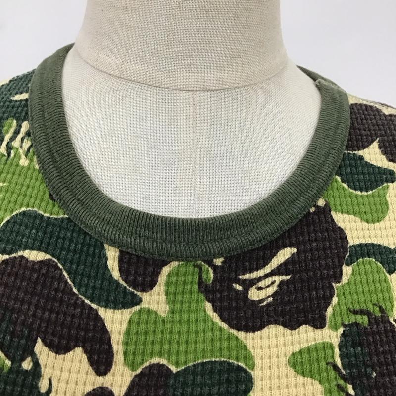 アベイシングエイプ A BATHING APE カットソー 長袖 長袖カットソー クルーネックカットソー ロングスリーブカットソー プリントTシャツ XXS プリント マルチカラー / マルチカラー / レディース USED 古着 中古 10117496