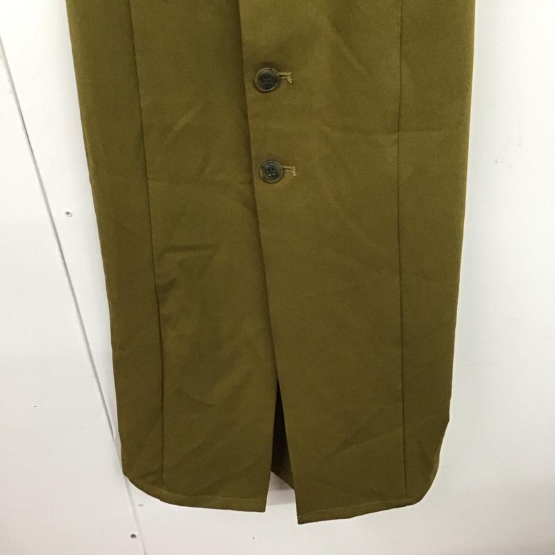 ムルーア MURUA ジャンパースカート ジャンパースカート S 無地 カーキ / カーキ / レディース USED 古着 中古 10130546