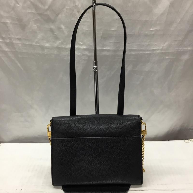 トリーバーチ TORY BURCH ショルダーバッグ ショルダーバッグ ショルダーウォレット 財布 チェーン ワンポイント 黒 / ブラック / X 金 / ゴールド / レディース USED 古着 中古 10120742