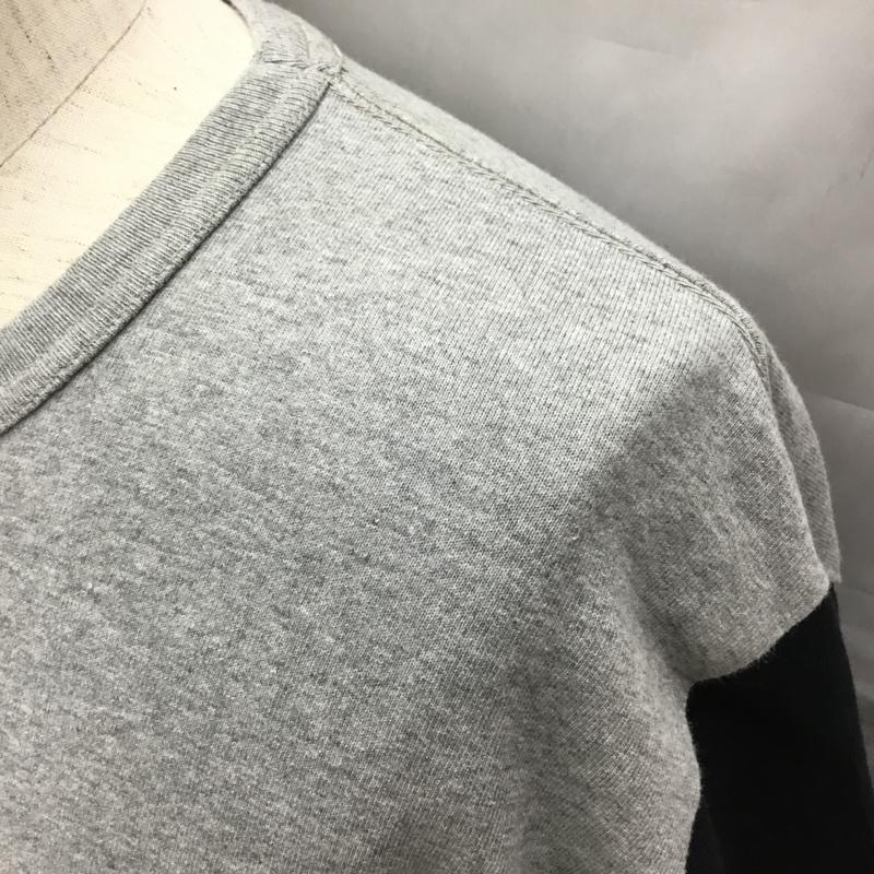 ナッカード KNACKERED カットソー 長袖 長袖カットソー クルーネックカットソー ロングスリーブカットソー プリントTシャツ XL プリント 黒 / ブラック / X 灰 / グレー /  メンズ USED 古着 中古 10108934