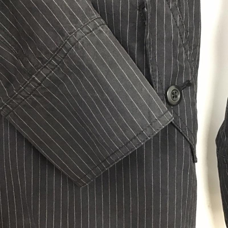 ニックアシュレイ NICKASHLEY ジャケット、上着 ジャケット、ブレザー ロングジャケット アウター ロングコート L ストライプ 紺 / ネイビー / メンズ USED 古着 中古 10138960