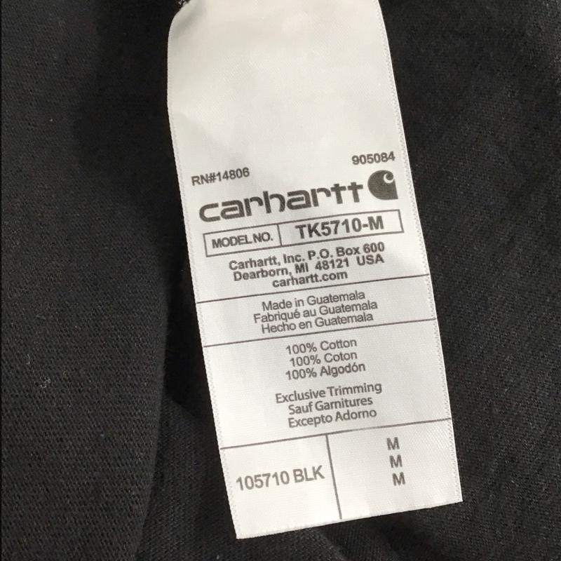 カーハート Carhartt Tシャツ 半袖 105710 BLK LOOSE FIT バックプリント クルーネック M ロゴ、文字 黒 / ブラック / メンズ USED 古着 中古 10140246