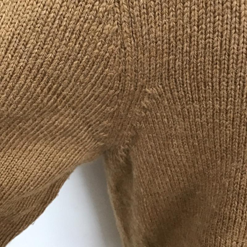 ブルックスブラザーズ BROOKS BROTHERS ニット、セーター 長袖 ウール ショールカラー S 無地 キャメル / キャメル / メンズ USED 古着 中古 10111241