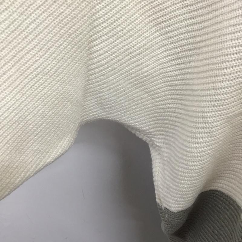 アズールバイマウジー AZUL BY MOUSSY ニット、セーター 長袖 250eab70-039i ヌーディードルマンニット 長袖ニットカットソー S 無地 白 / ホワイト / X 灰 / グレー /  レディース USED 古着 中古 10111502