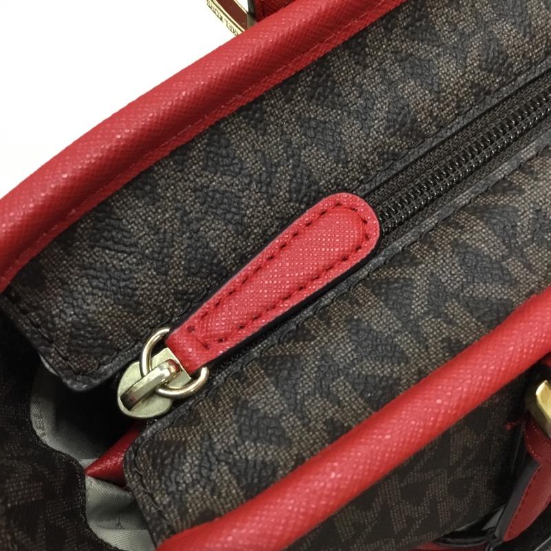 マイケルコース MICHAEL KORS トートバッグ トートバッグ 30S7GTTT8B 総柄 茶 / ブラウン / X 赤 / レッド / レディース USED 古着 中古 10117615