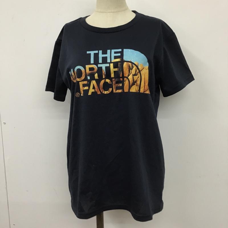 ザノースフェイス THE NORTH FACE Tシャツ 半袖 L プリント 紺 / ネイビー / レディース USED 古着 中古 10105879