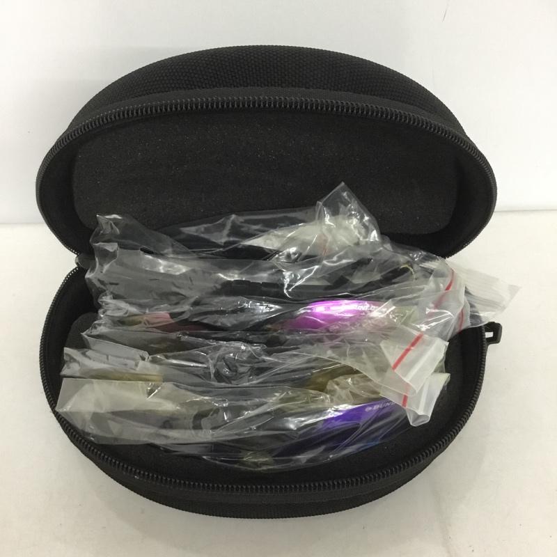 ダンロップ DUNLOP めがね・サングラス サングラス DU-010 スポーツサングラス ミラーレンズ ロゴ、文字 黒 / ブラック / メンズ USED 古着 中古 10140442