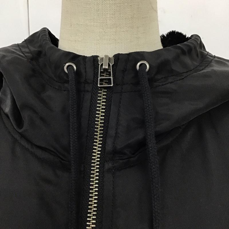 マウジー MOUSSY ジャケット、上着 ジャンパー、ブルゾン 029BAG30-5010 フード付きブルゾン FREE 無地 黒 / ブラック / レディース USED 古着 中古 10116216