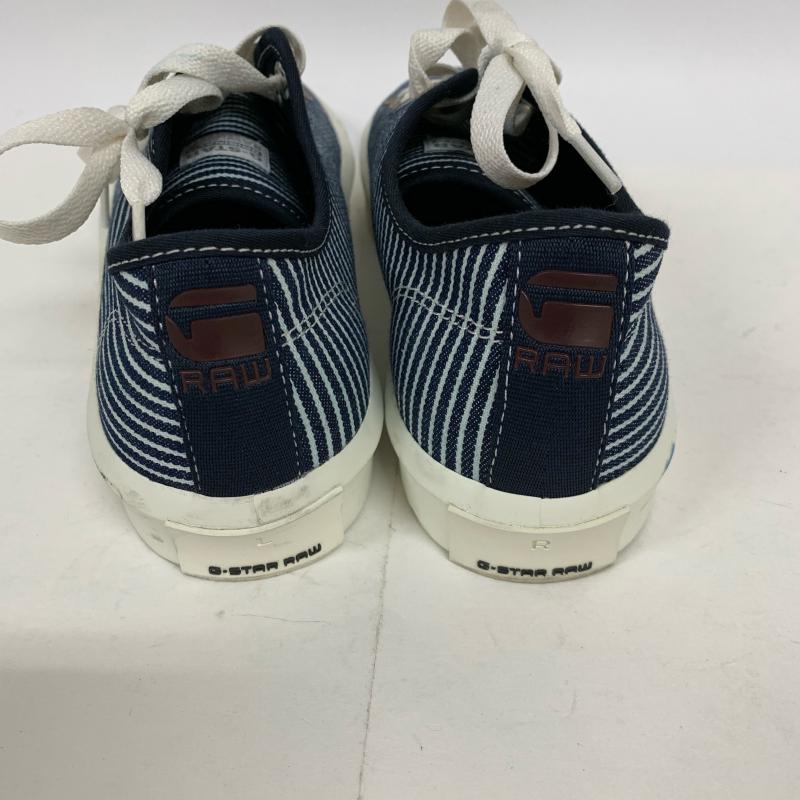 ジースターロゥ G-STAR RAW スニーカー スニーカー ストライプ インディゴ / インディゴ / X 白 / ホワイト / メンズ USED 古着 中古 10014692