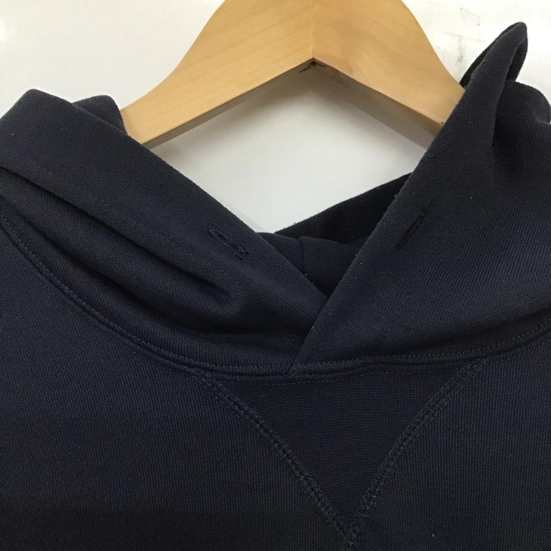 ザノースフェイス THE NORTH FACE パーカー 長袖 nt12034 バックスクエアロゴフーディ 長袖スウェットパーカー XXL ロゴ、文字 紺 / ネイビー / メンズ USED 古着 中古 10138709