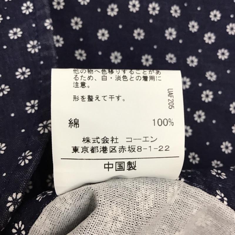 コーエン coen ベスト ベスト 7560-602-9028 ワークベスト 総柄 前ボタンベスト M プリント 紺 / ネイビー / メンズ USED 古着 中古 10116962