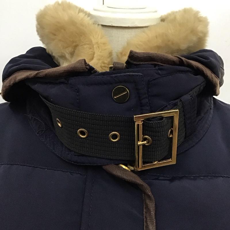 ザラベーシック ZARA BASIC コート コート一般 ロング丈 中綿 S 無地 紺 / ネイビー / レディース USED 古着 中古 10118502