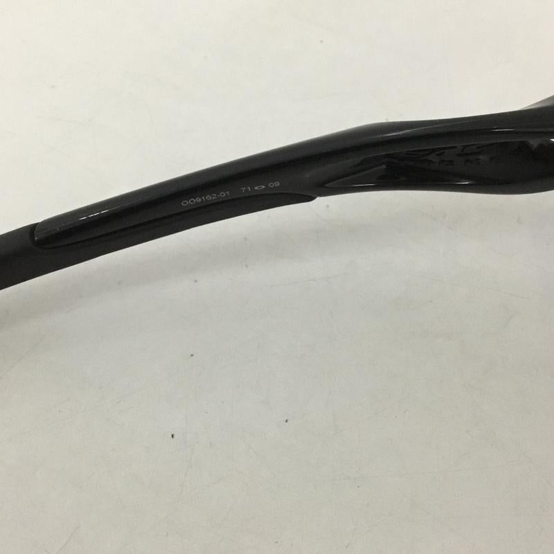 オークリー OAKLEY めがね・サングラス サングラス OO9162-01 FAST JACKET スポーツサングラス 箱有 ミラーレンズ ロゴ、文字 黒 / ブラック / メンズ USED 古着 中古 10126897
