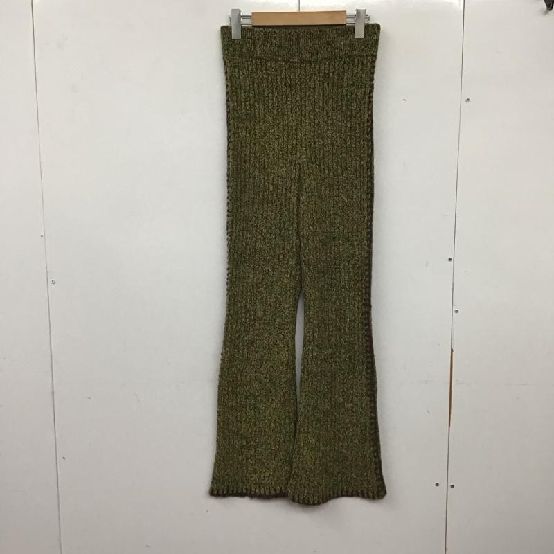 ソロヴ SOLOV パンツ ワークパンツ、ペインターパンツ ニットパンツ スリムパンツ フレアパンツ 1 総柄 マルチカラー / マルチカラー / レディース USED 古着 中古 10137644