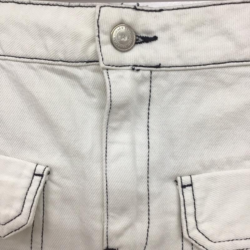 ザラ ZARA スカート ミニスカート M 無地 白 / ホワイト /  レディース USED 古着 中古 10133635